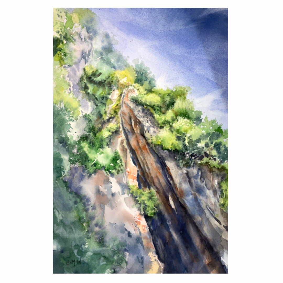 Watercolour Limestone Crystaline - Archival Print
