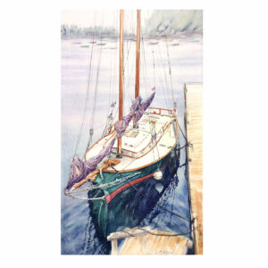 Watercolour The Quiet Sailboat - Archival Print