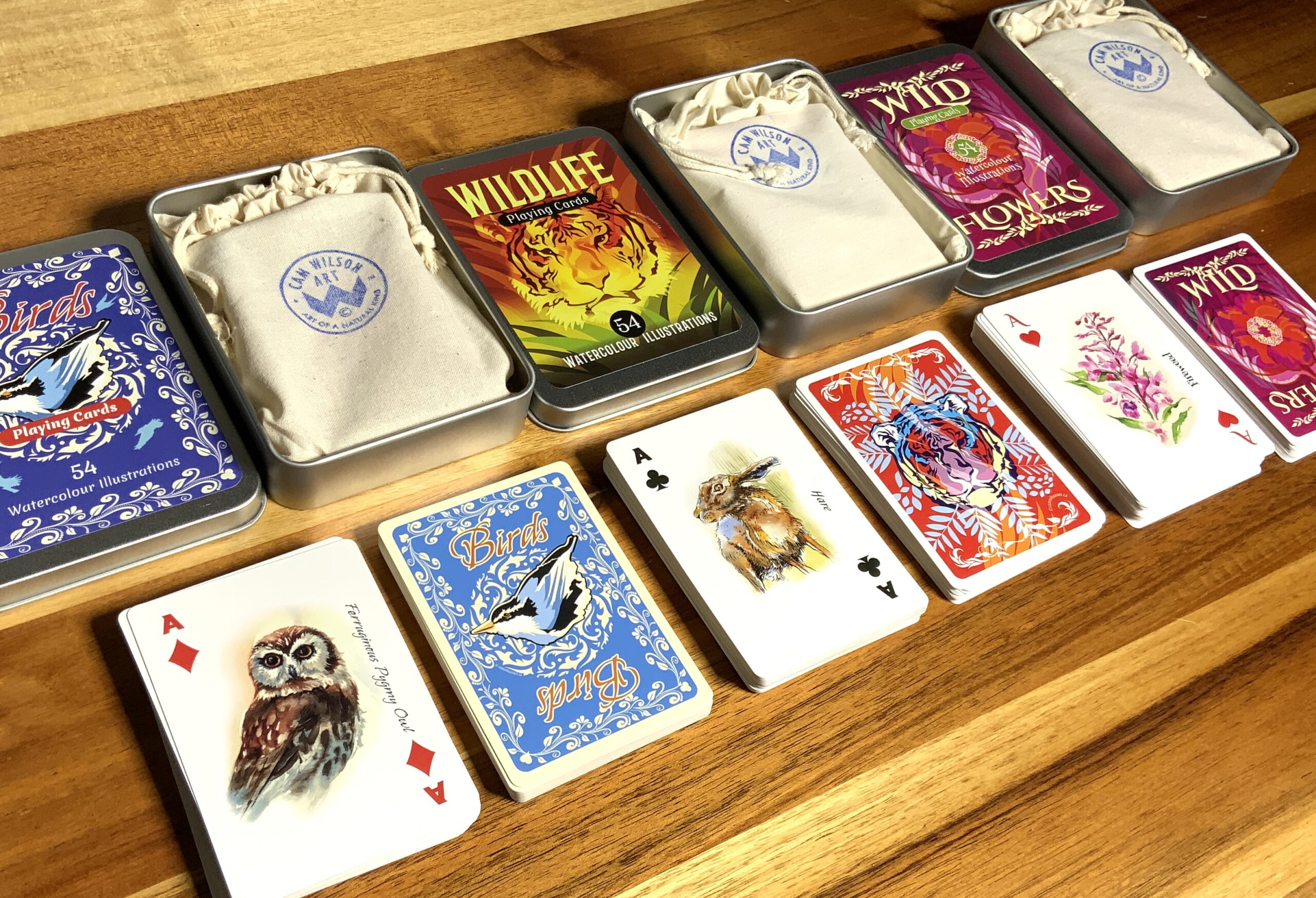 Choose Any Three Illustrated Playing Card Gift Sets